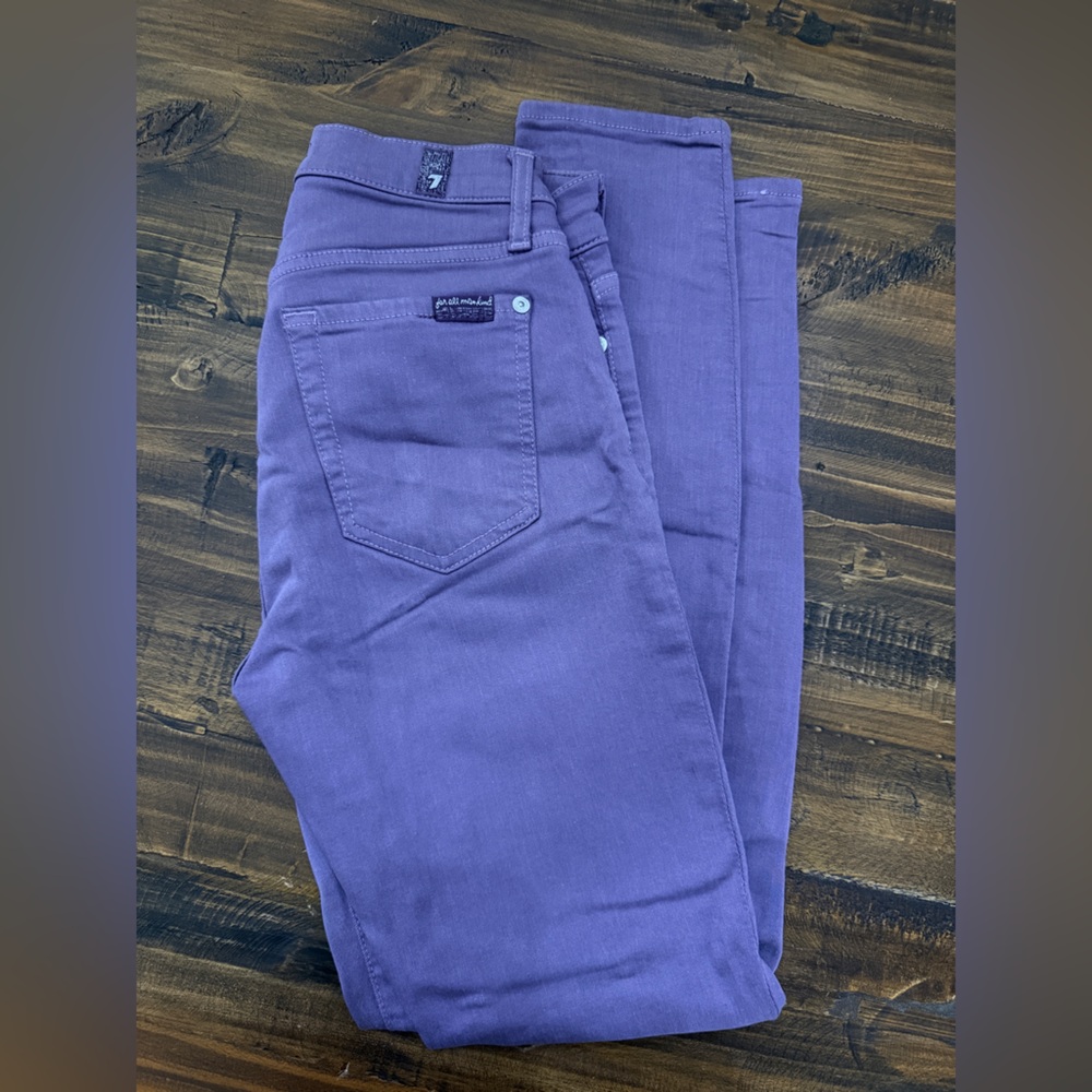 7 For All Mankind Women’s Skinny Jeans in Purple